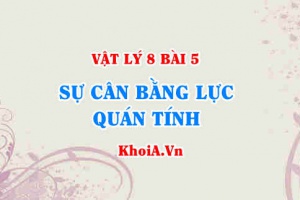 Quán tính là gì, Hai lực cân bằng là gì, Hai lực cân bằng có đặc điểm gì? cho ví dụ - Vật lý 8 bài 5